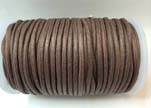 Round Wax Cotton Cords - 2mm - Coffee Brown