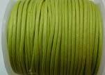 Round Wax Cotton Cords - 2mm - Apple Green