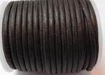 Round Wax Cotton Cords - 3mm - Dark Brown