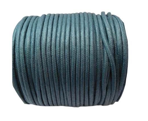Round Wax Cotton Cords - 2mm - Ink Blue