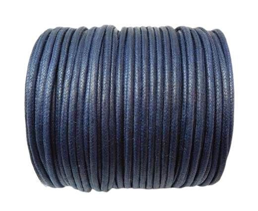 Round Wax Cotton Cords - 2mm - Navy Blue