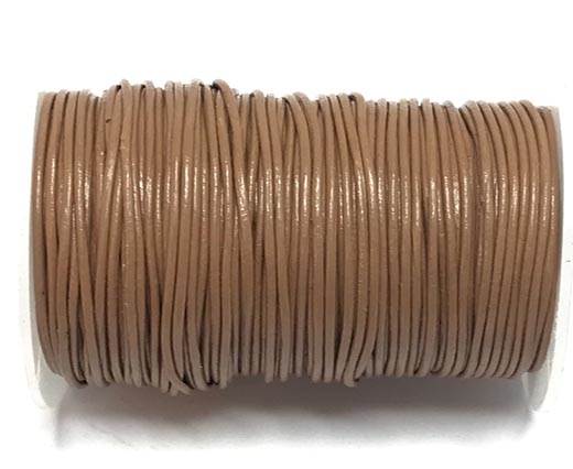 Round Leather Cord -0.5mm-  Russet