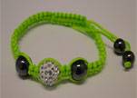 Shamballa Bracelet SB-Crystal-Flour Green-Style-4