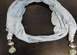 Scarf With Beads Style11-Beige