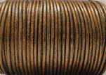 Round Leather Cord SE/R/Metallic Bronze - 3mm