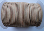 Round Leather Cord SE/R/01-Natural - 2mm