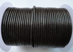 Round Leather Cord SE/R/03-Dark Brown - 4mm