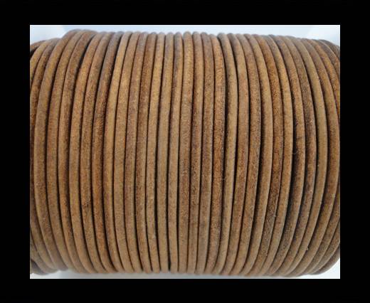 RoundRound Leather Cord SE/R/Vintage Tan-3mm