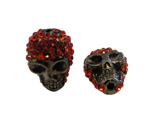 Shamballa Skull-Red