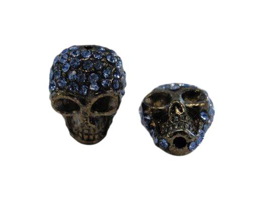 Shamballa Skull-Turquoise