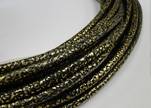 FAUX CORD REAL TOUCH ECO LEATHER -- 4mm Gold