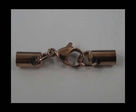 Stainless steel part for leather ssp-152-4mm-rose gold