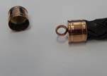 Stainless steel end cap SSP-392-12mm-Rose Gold