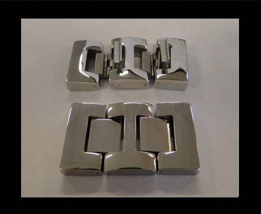 Stainless Steel Magnetic Clasp,Matt Steel,MGST-52-20*3.5mm