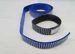 Suede Cord with Studs-20mm-5layers-Blue