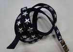Suede Cords with Star Studs 10mm-Navy Blue