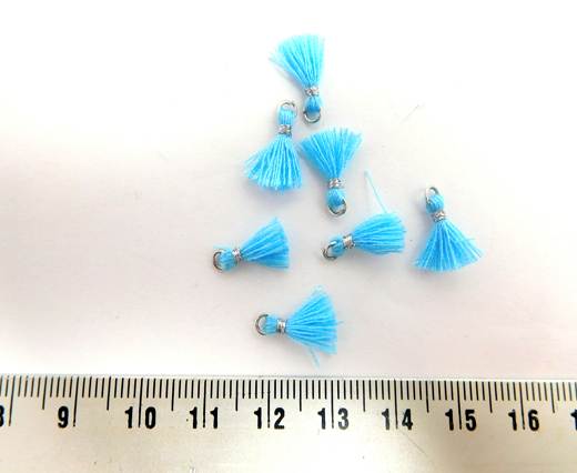 Cotton Tussels - 1mm - Turquoise