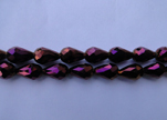 Water Glass Beads -8mm*11mm-Metallic Amethyst