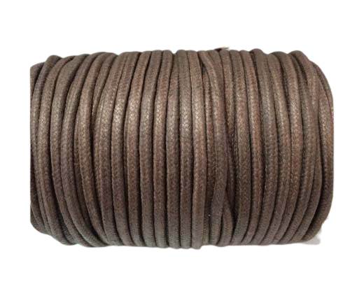 Wax Cotton Cords - 1,5mm - Coffee Brown