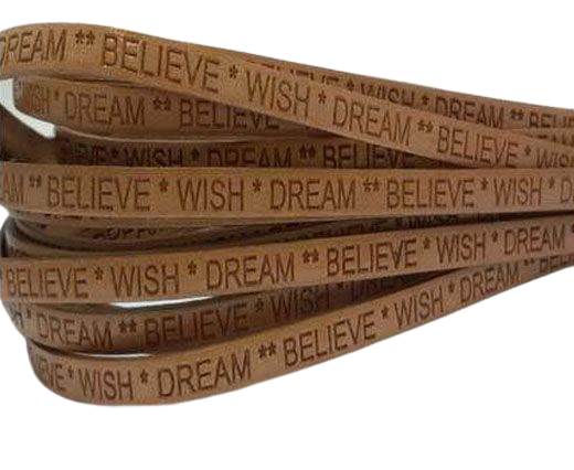 Wish Dream Believe - 5mm - BONE