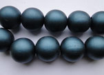 Wooden Beads-25mm-Metalic Dark Blue