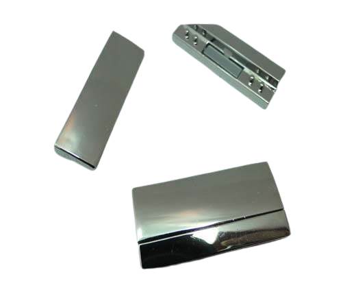 Zamac magnetic clasp MGL-297-40*3mm-silver