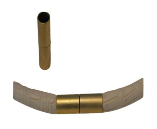 Zamak magnetic claps MGL-15-6mm-Powdered Gold