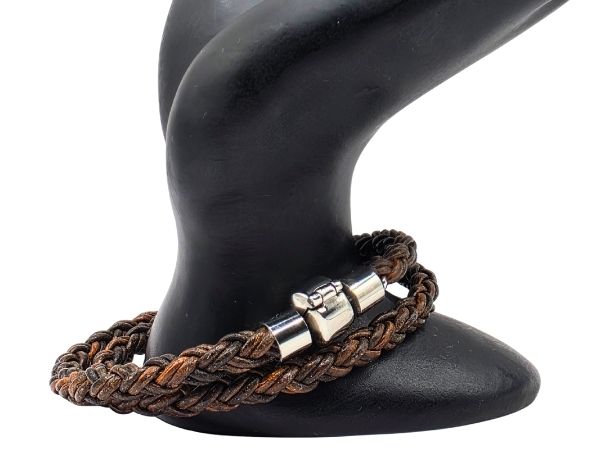 Hawaii Bolo Braided Leather Bracelet - Style 538