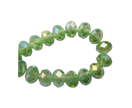 Faceted Glass Beads - 12mm (Peridot)