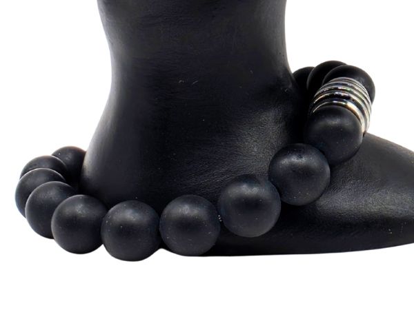 Onyx Matt Gemstone Bracelet: Style-599 (10mm)