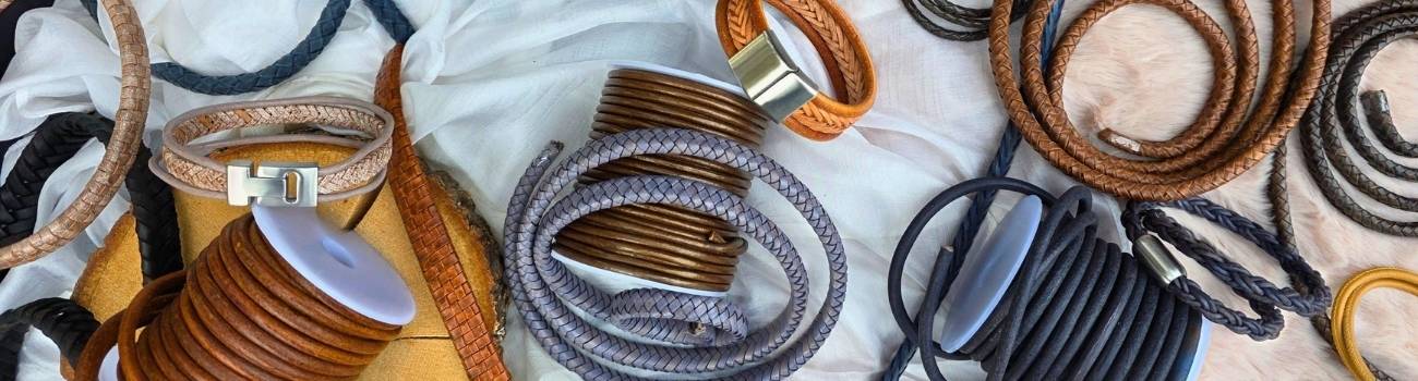 Selection of leather cords