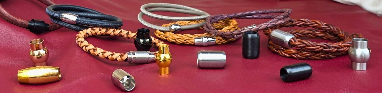 Magnetic Clasps for Round Leather