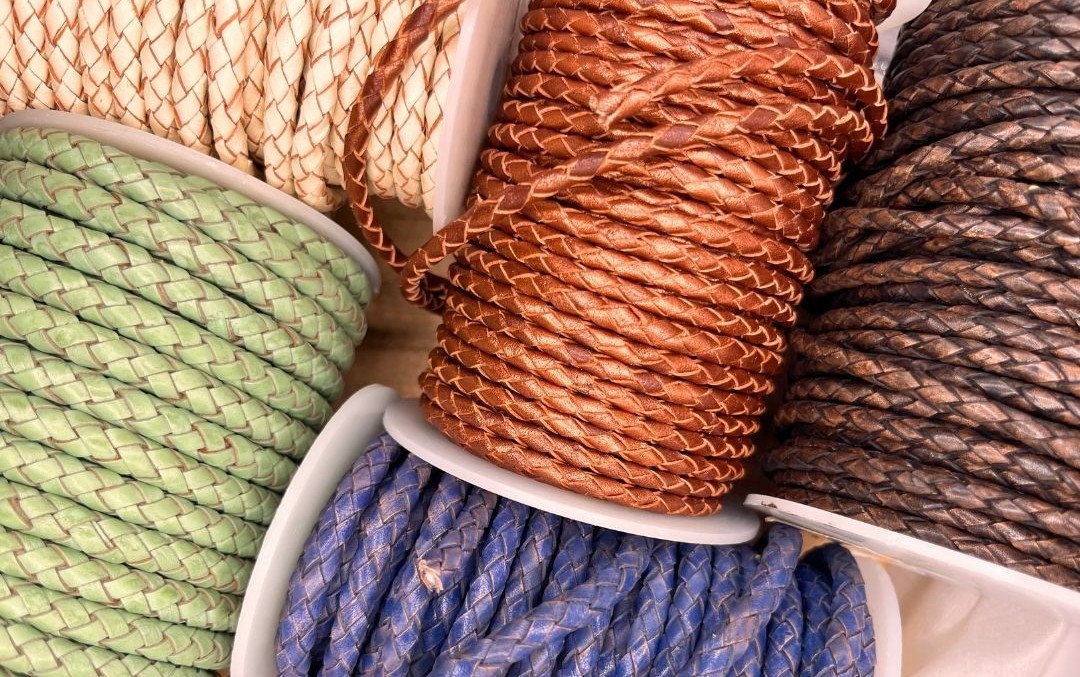 Round Braided Leather Cords