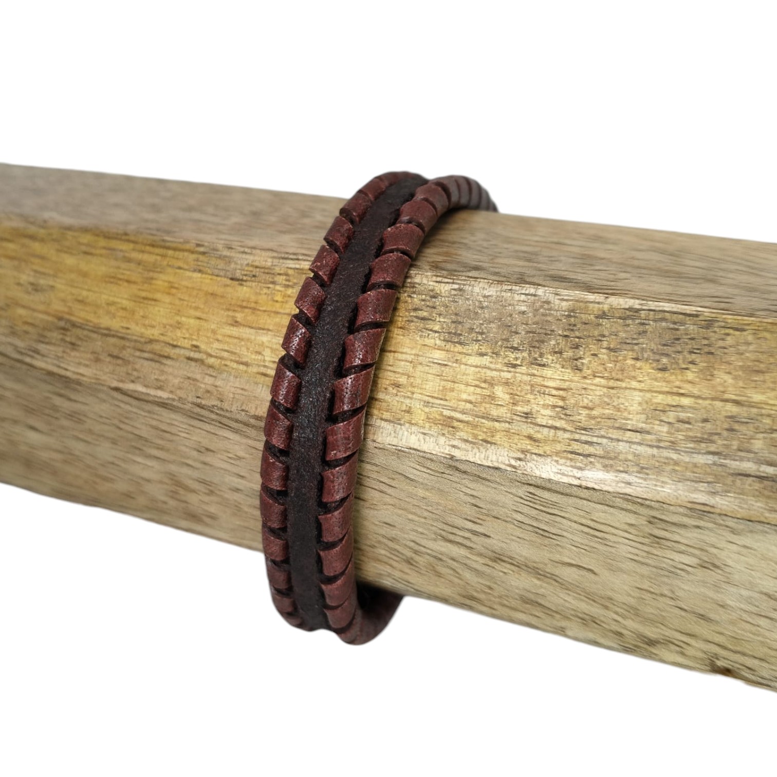 Bruges Braided Style-13X6mm-Cognac