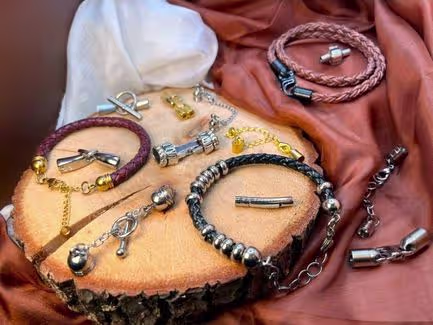 Connector Clasps For Round Leather