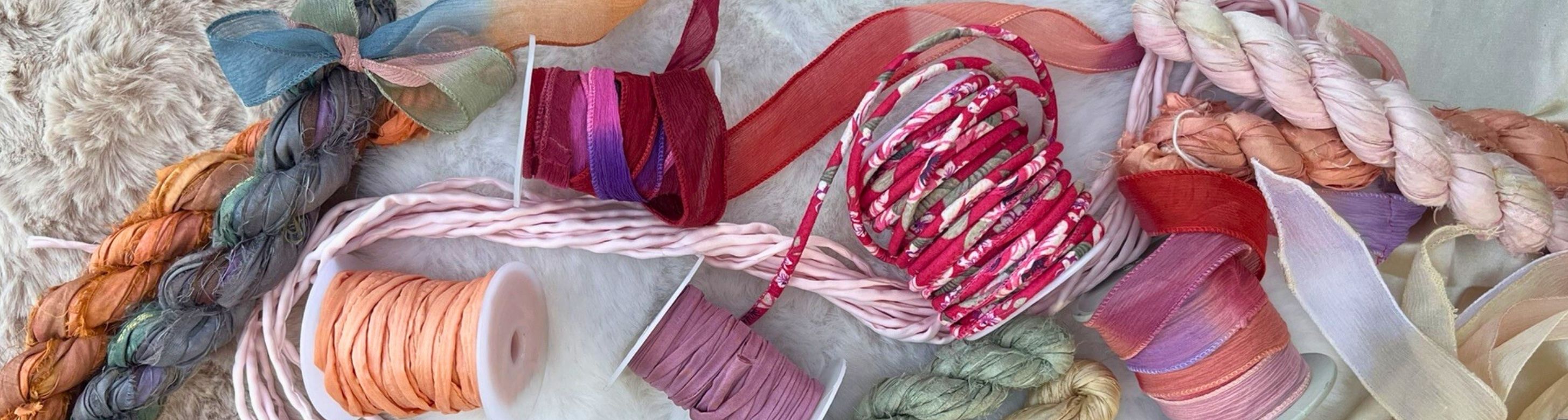 Banner of silk materials