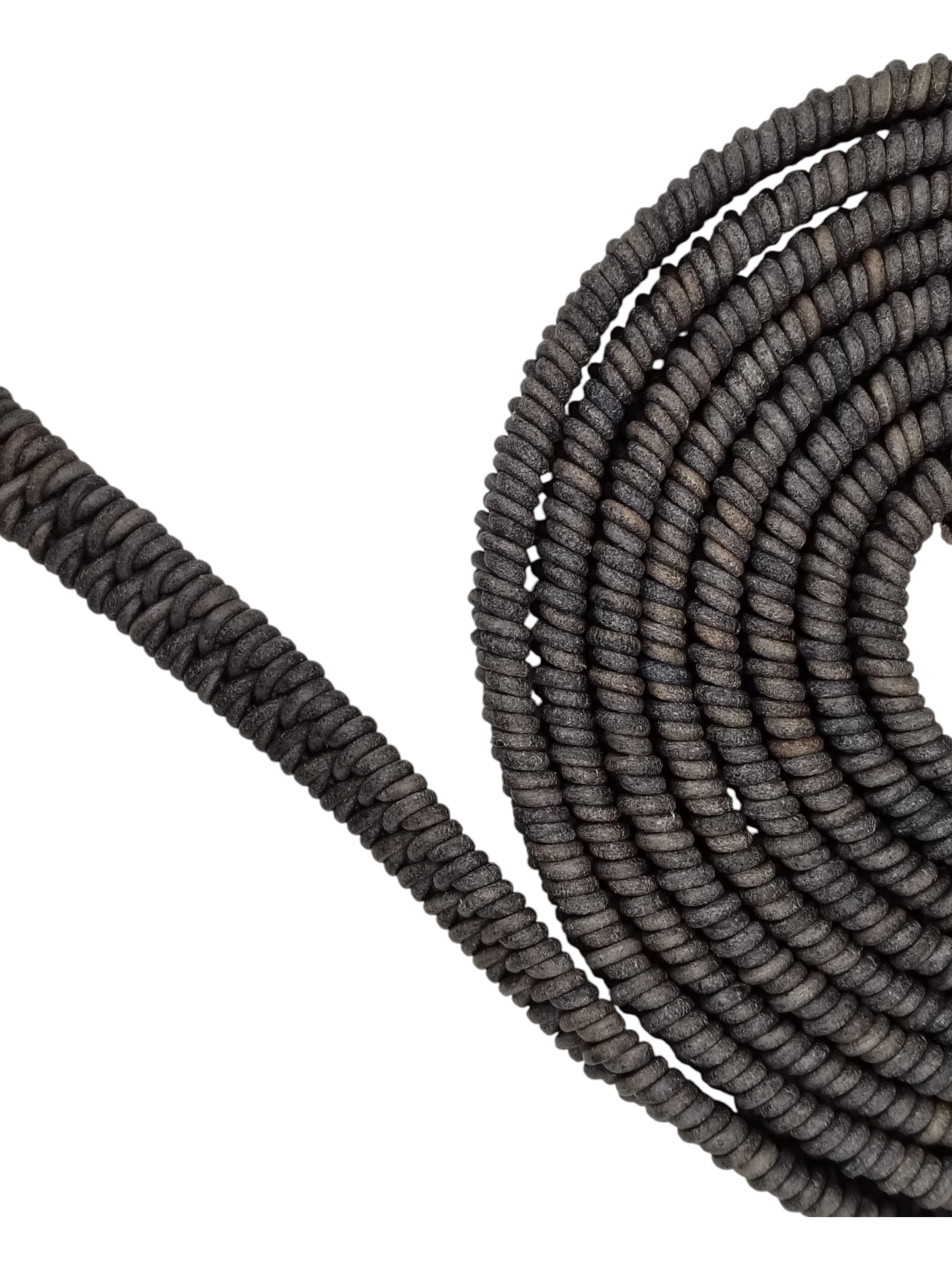 Arizona Style Oval Braided -15*5mm- Vintage Grey