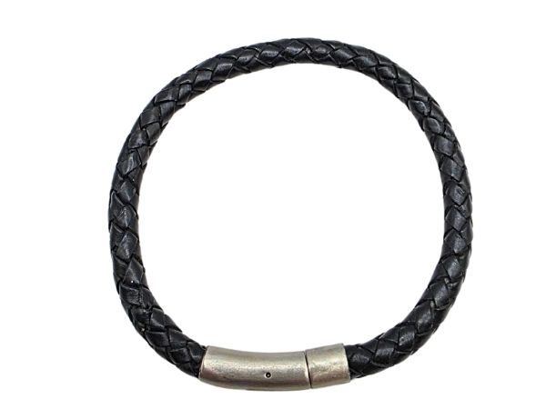 Round Braided Leather Bracelet - Style 472