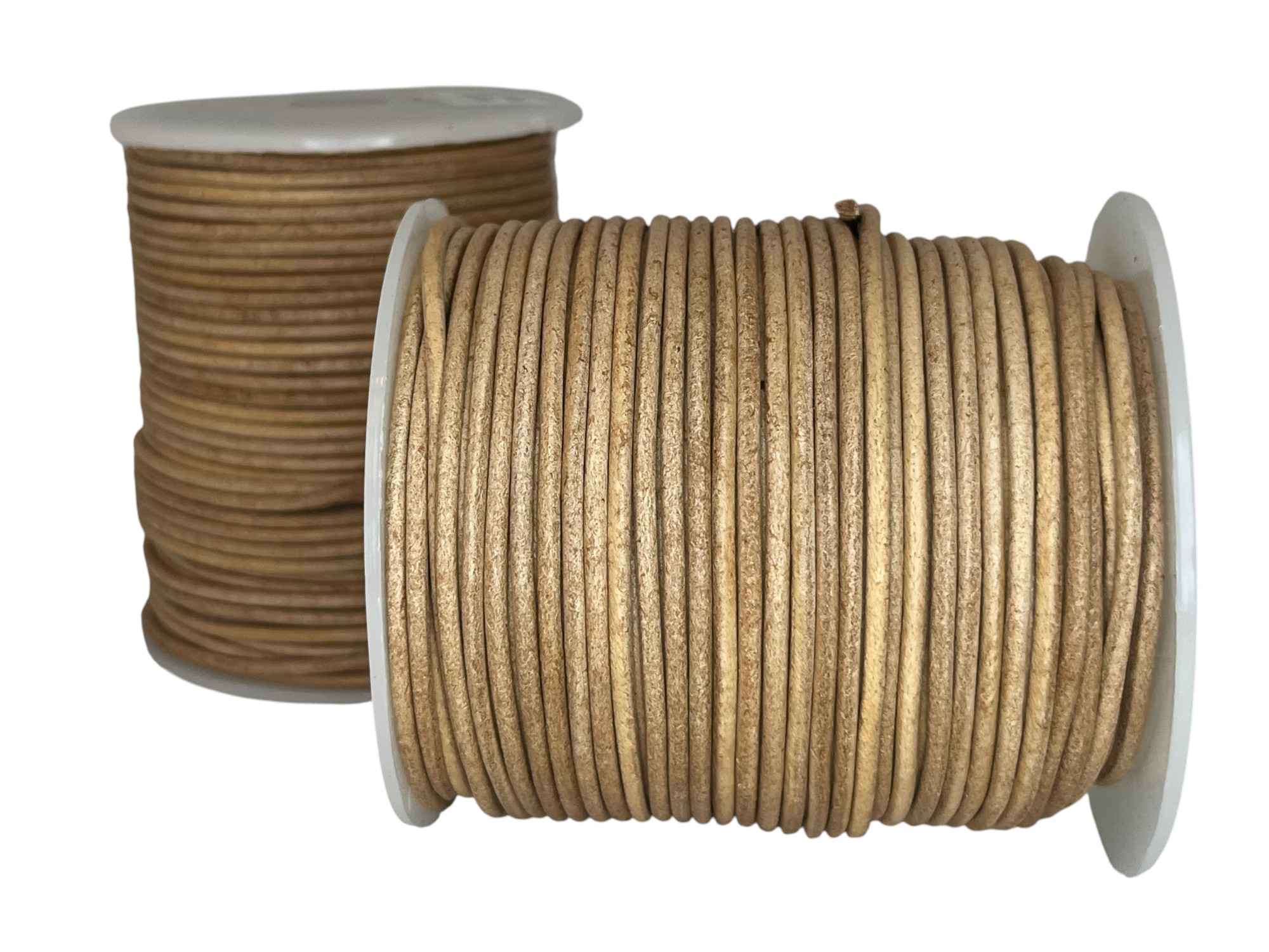Round leather cord-2mm- Vintage Light Taupe