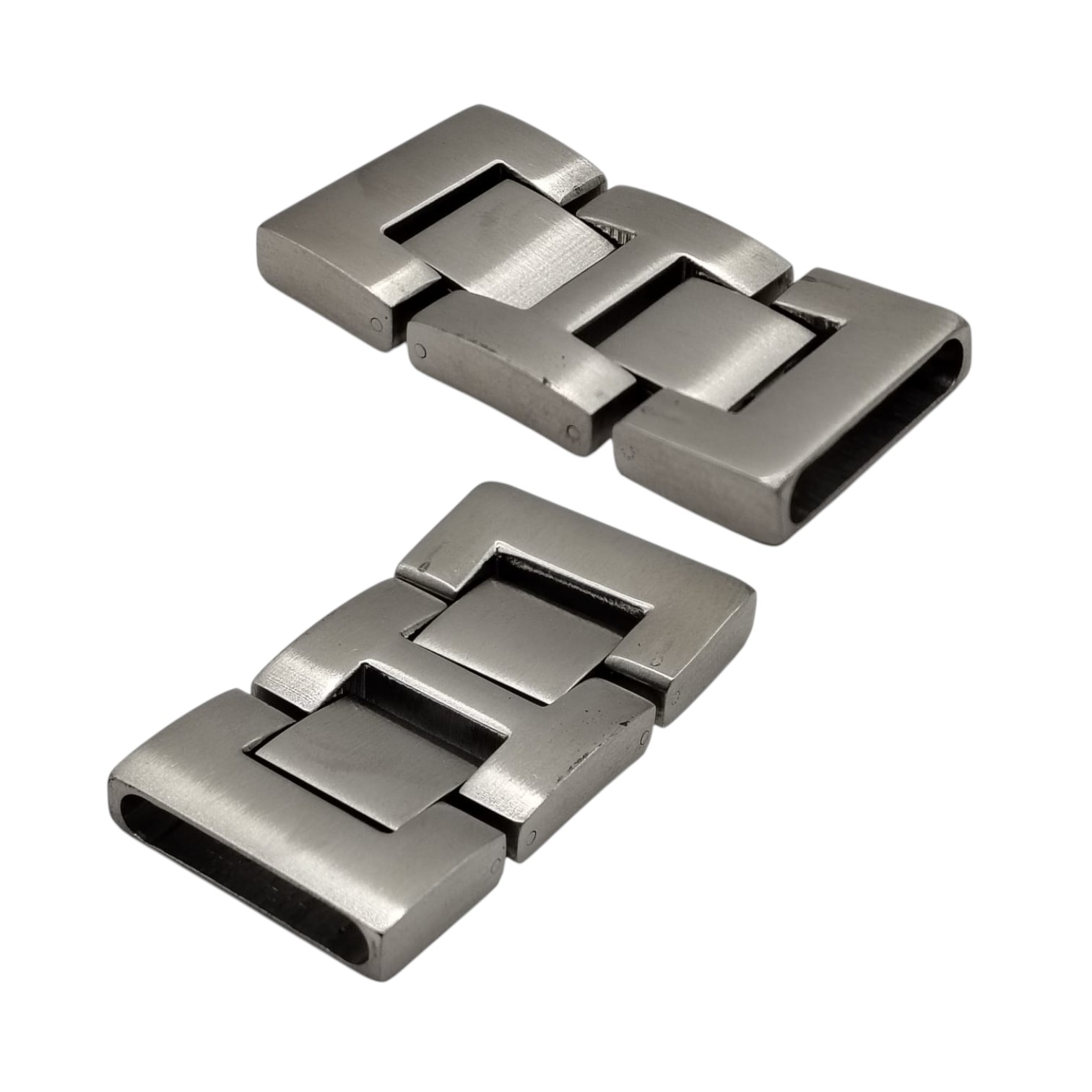 Stainless Steel Snap Lock -Matt Steel-MGST-52-20x3.5mm