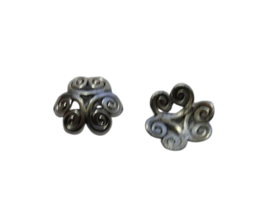 Zamak Silver Plated Bead CA 3097