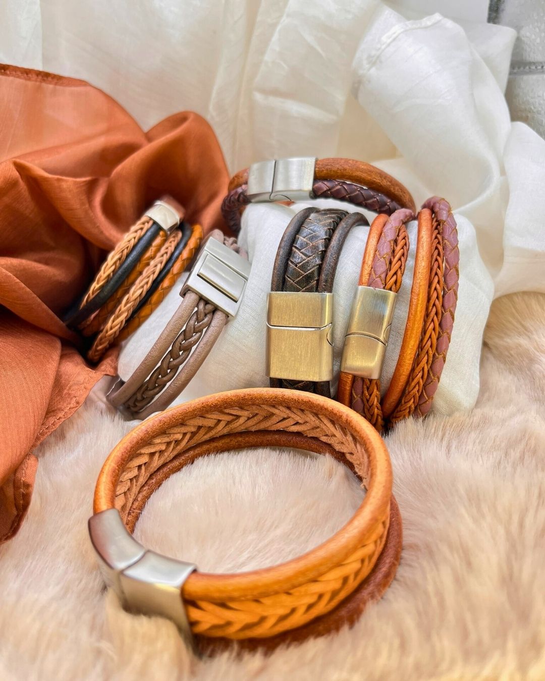 Combination Leather Bracelet