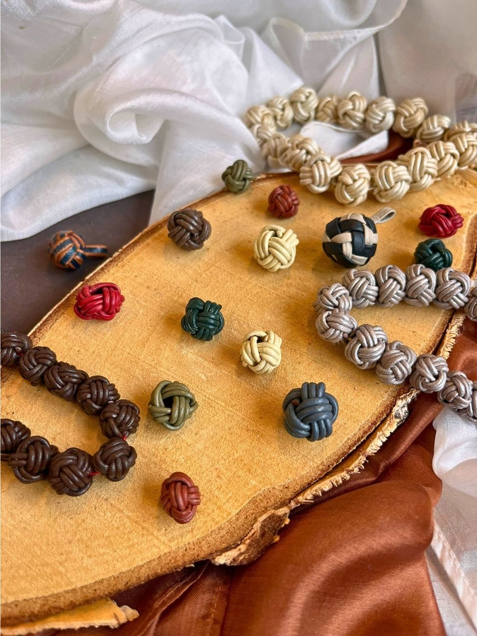 Leather Beads