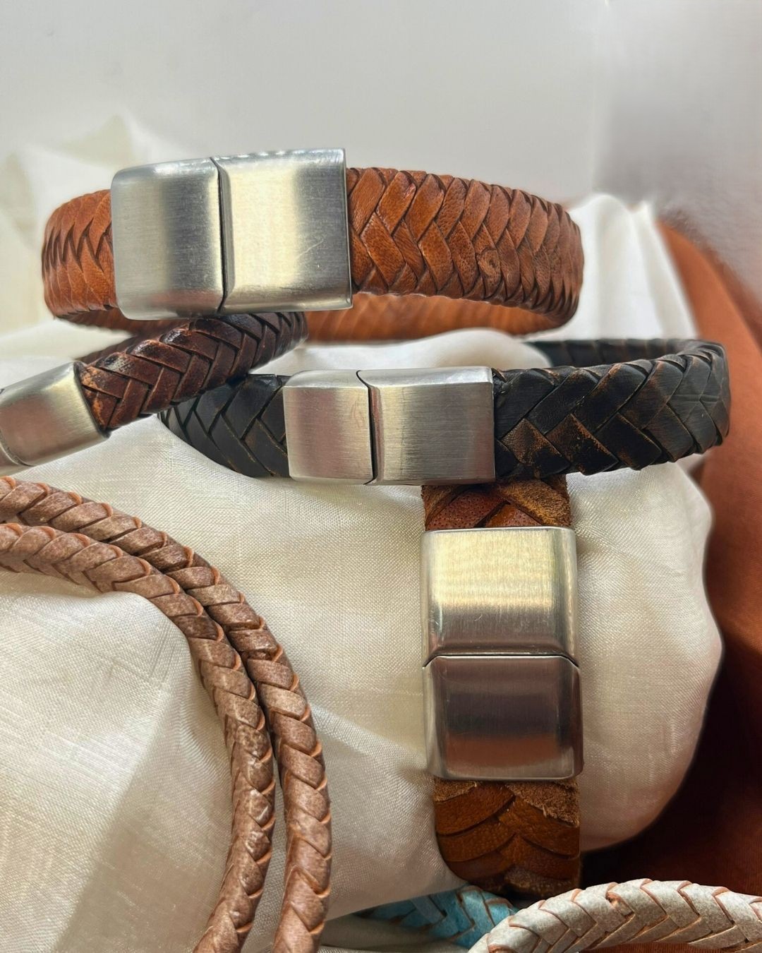 Khajur Braided Leather Bracelet