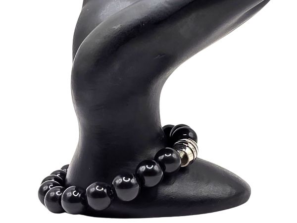 Gold Obsidian Stone Gemstone Bracelet - Style 582