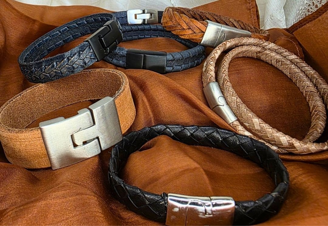 Flat Leather Bracelet