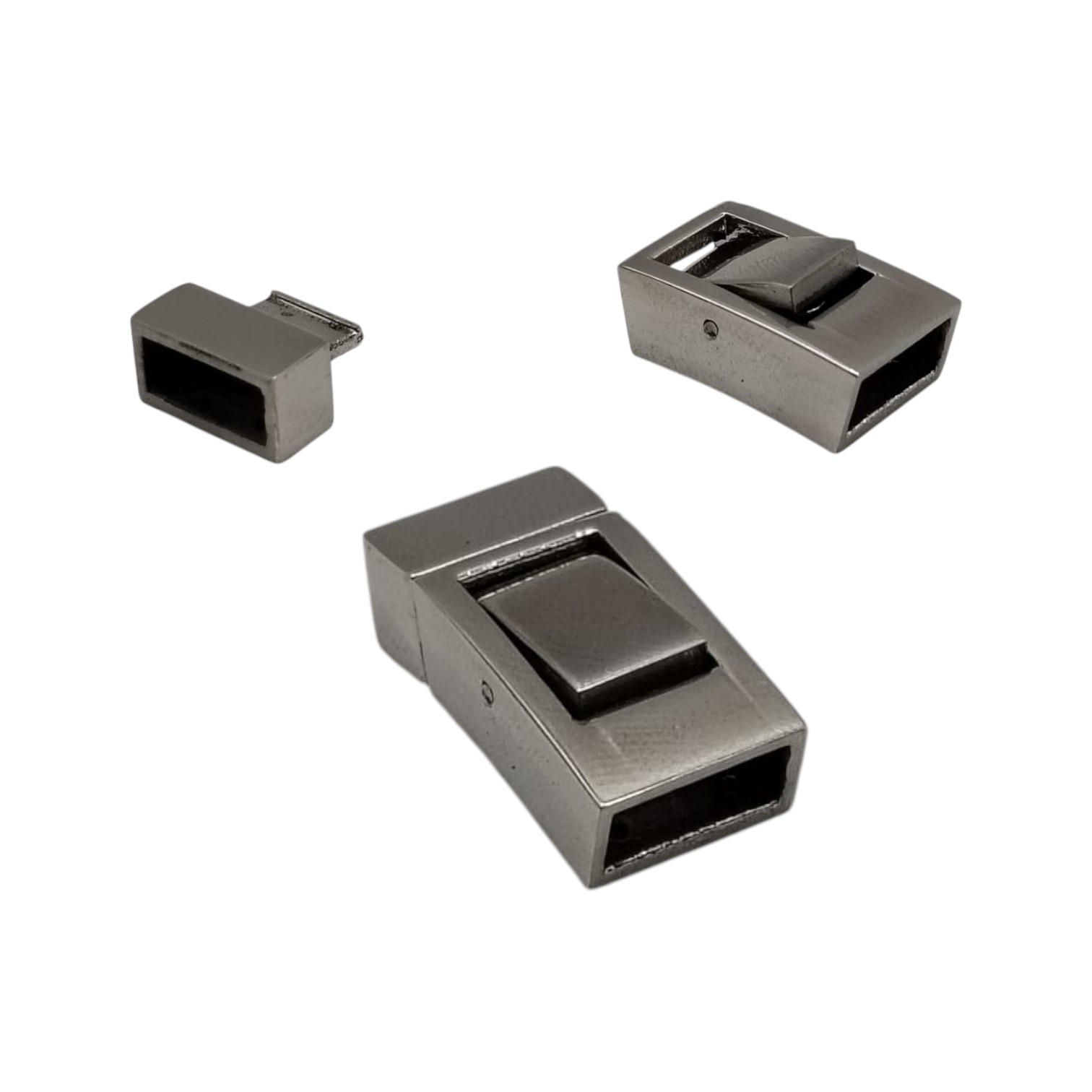 Stainless Steel Magnetic clasps - MGST-199-10*4mm-STEEL