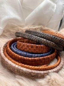 Oval Braided Leather Cords