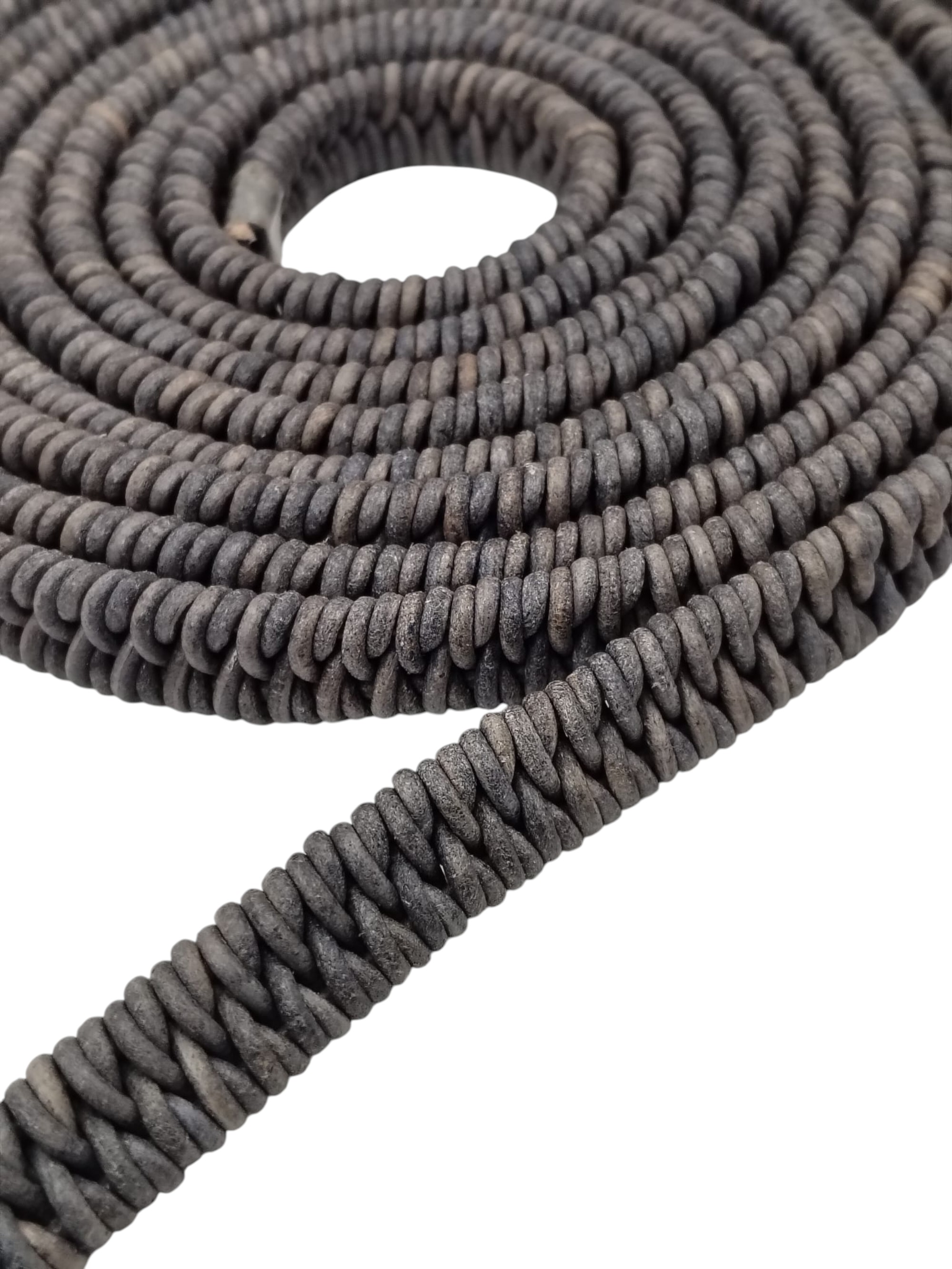Arizona Style Oval Braided -15*5mm- Vintage Grey