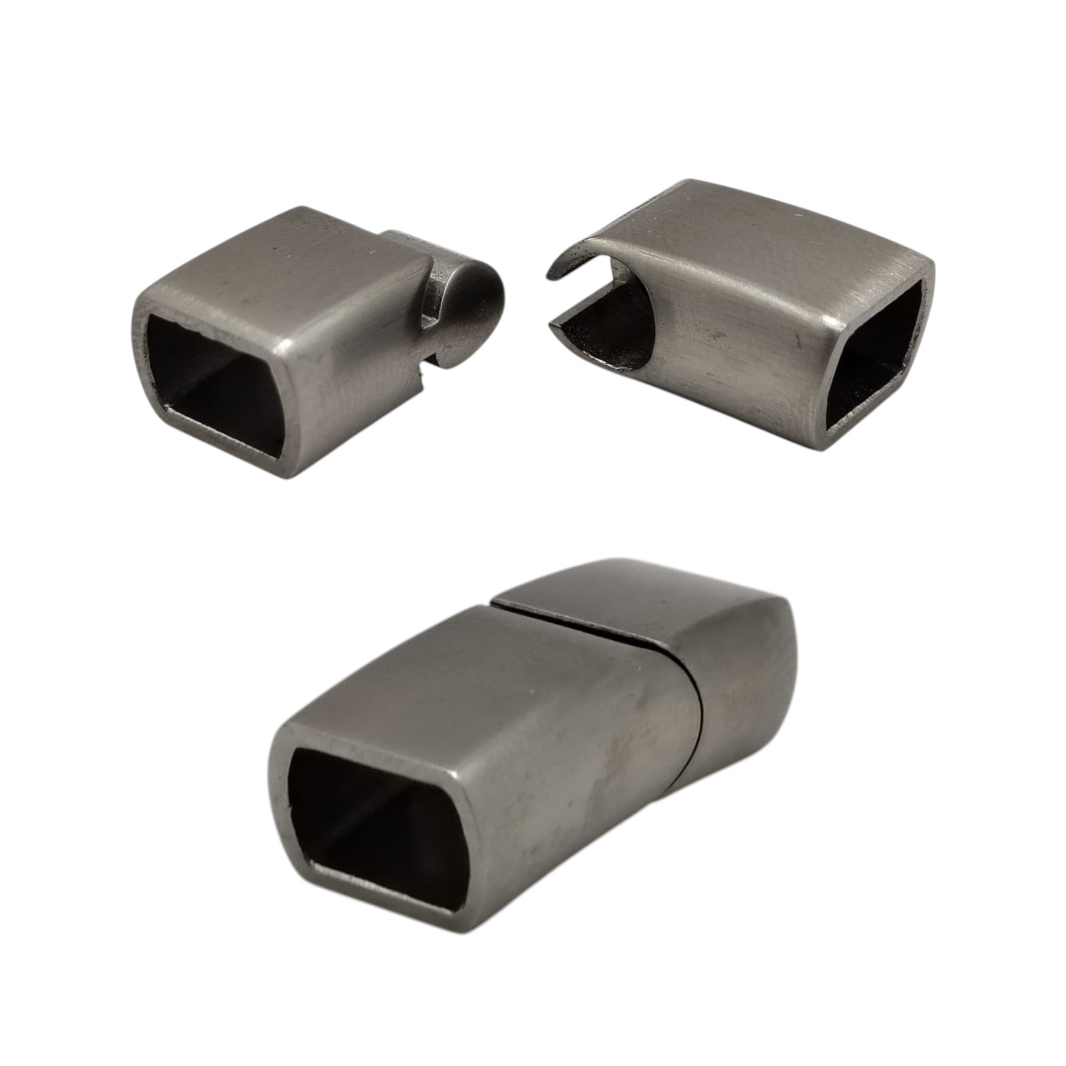 Stainless Steel Magnetic Clasp,Matt STEEL,MGST-257